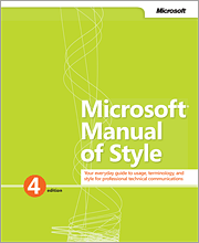 Microsoft Manual of Style, 4th Edition