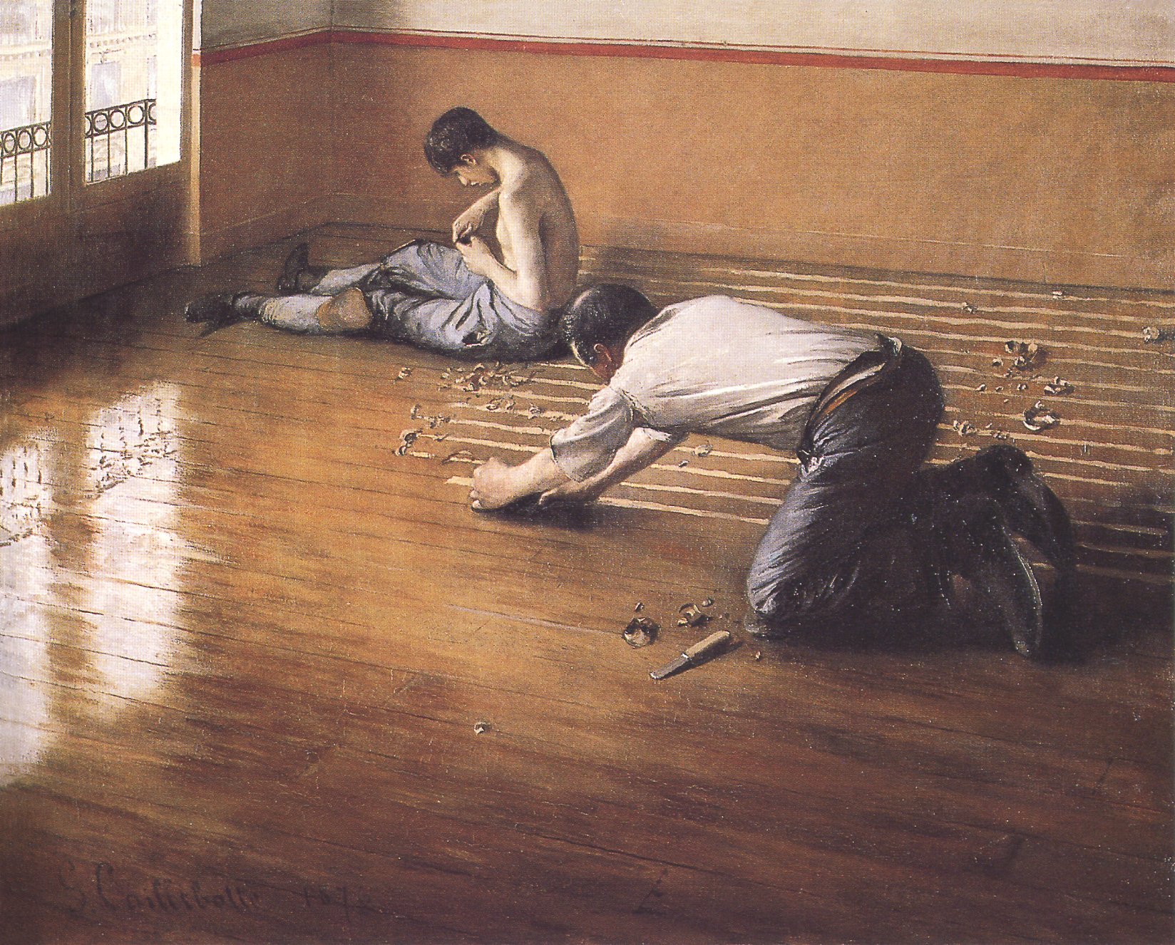 Floor-scrapers, Gustave Courbet (2nd version). 1876