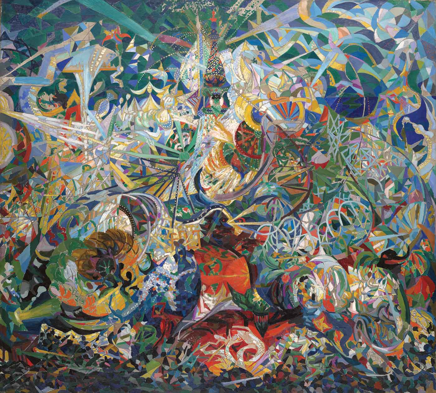 Battle of Lights, Coney Island, Mardi Gras - Joseph Stella